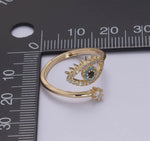 Load image into Gallery viewer, Evil Eye 🧿 Zircons Ring
