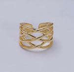 Load image into Gallery viewer, Geometric Multiple Band
Statement Ring
